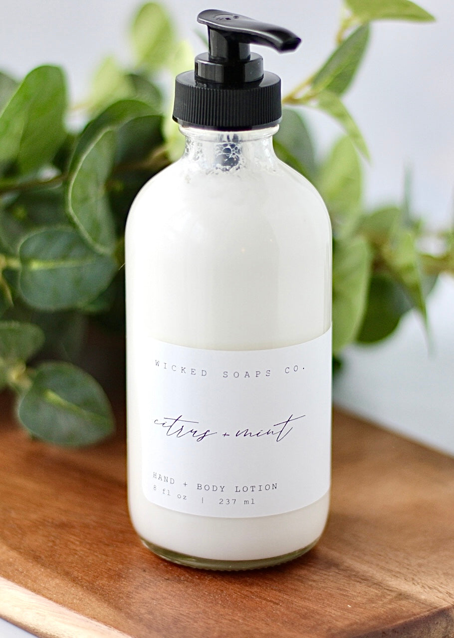 Citrus + Mint Hand & Body Lotion | Refreshing Lightweight Moisture