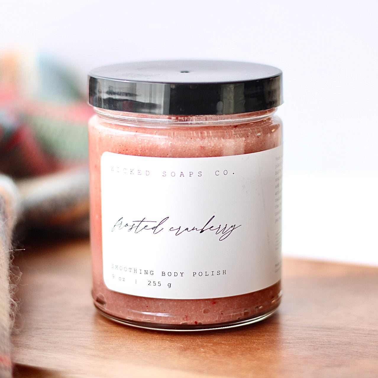 Frosted Cranberry Body Polish | Exfoliating Sugar Scrub