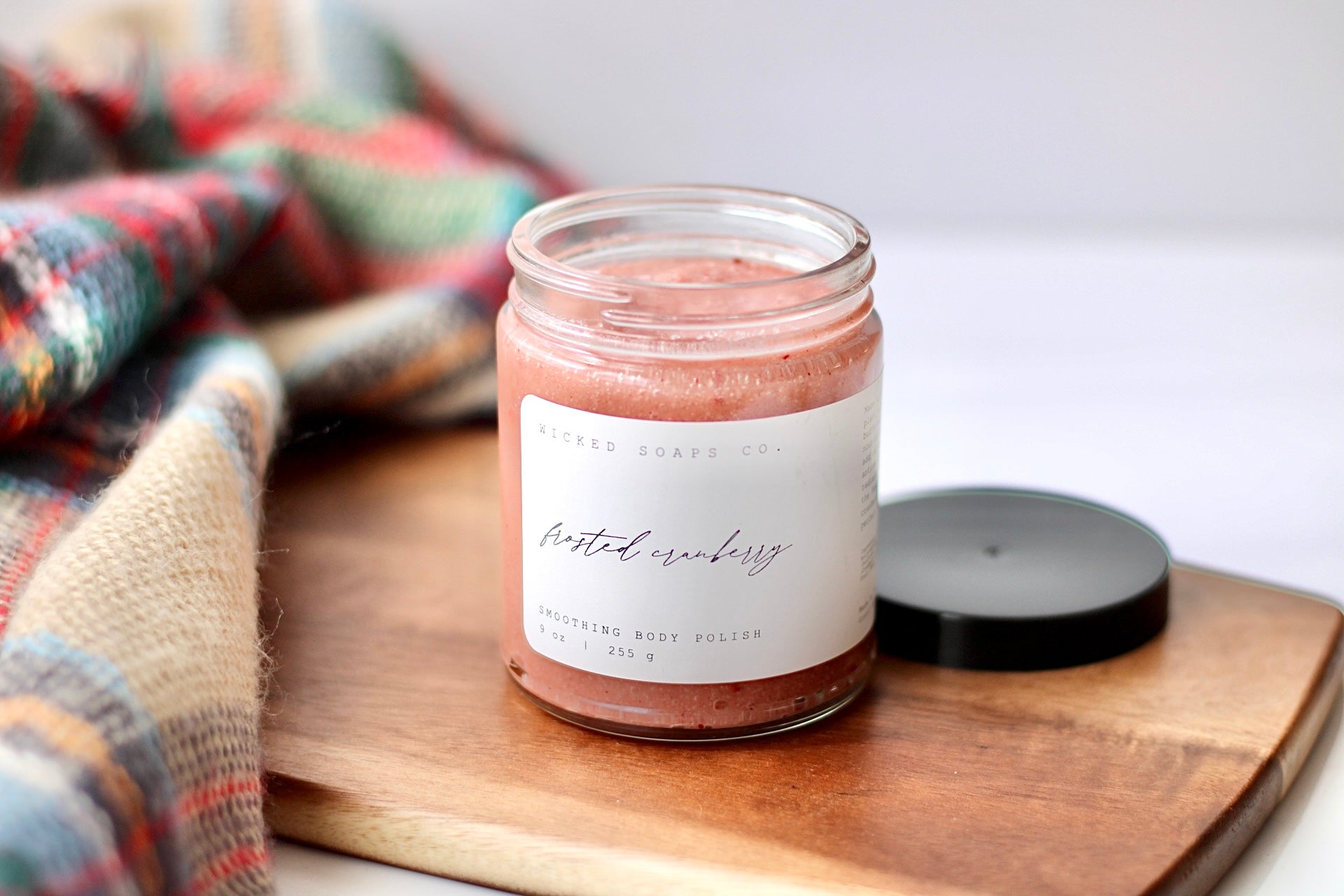 Frosted Cranberry Body Polish | Exfoliating Sugar Scrub
