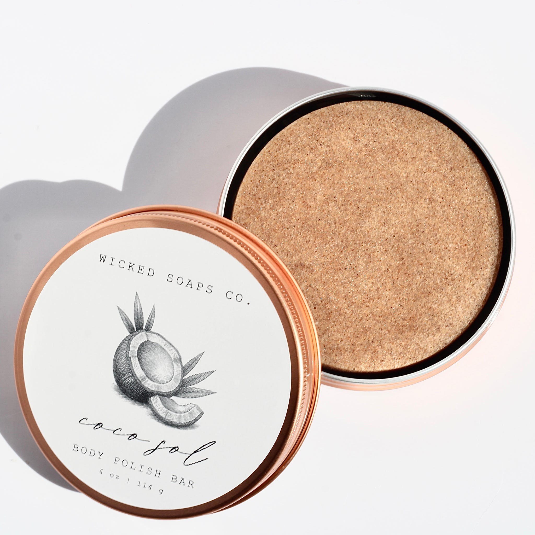 Coco Polish Shell Coco Sol Cleansing Body Polish Bar | Exfoliating Scrub Bar | Wicked ...