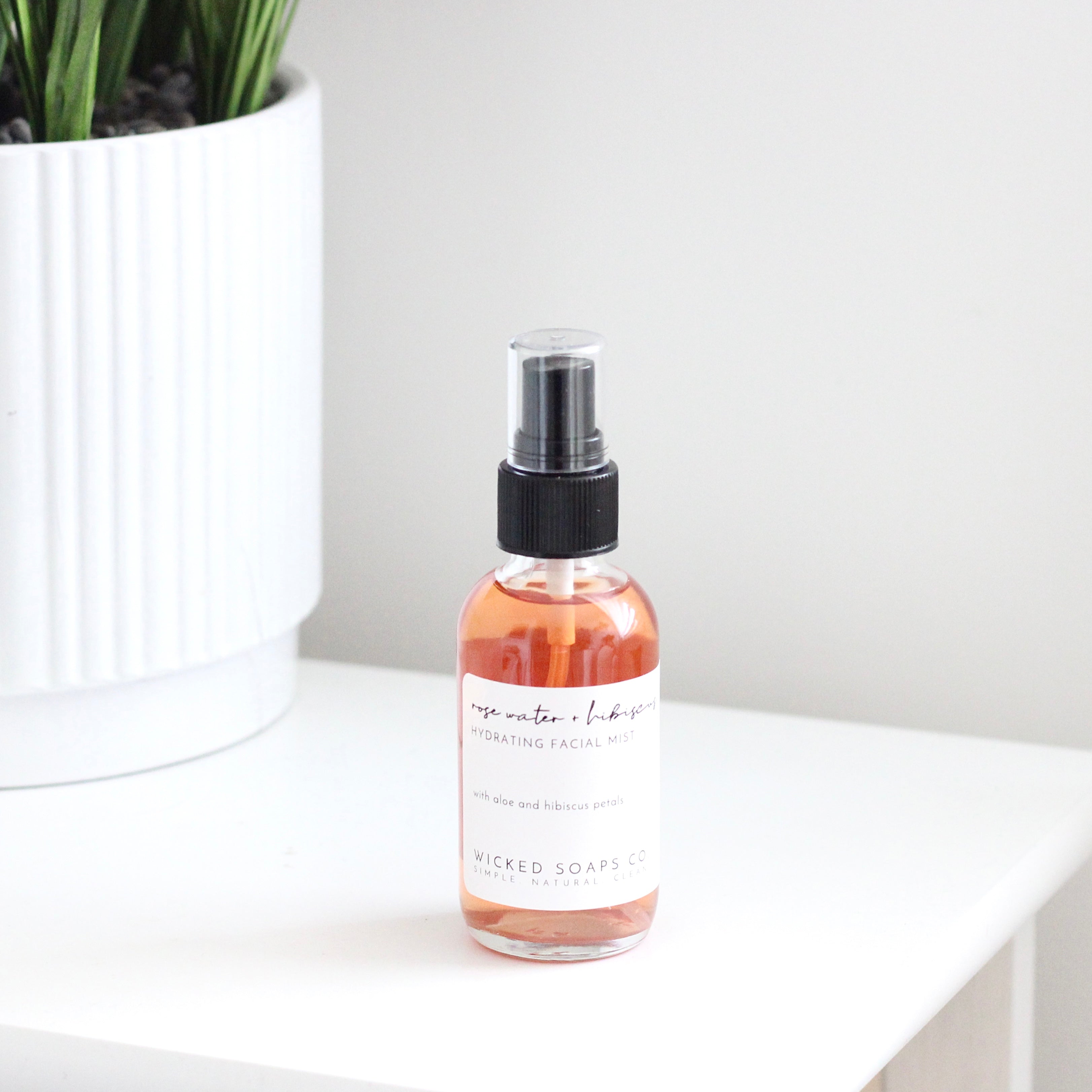 Rose Water + Hibiscus Hydrating Facial Mist