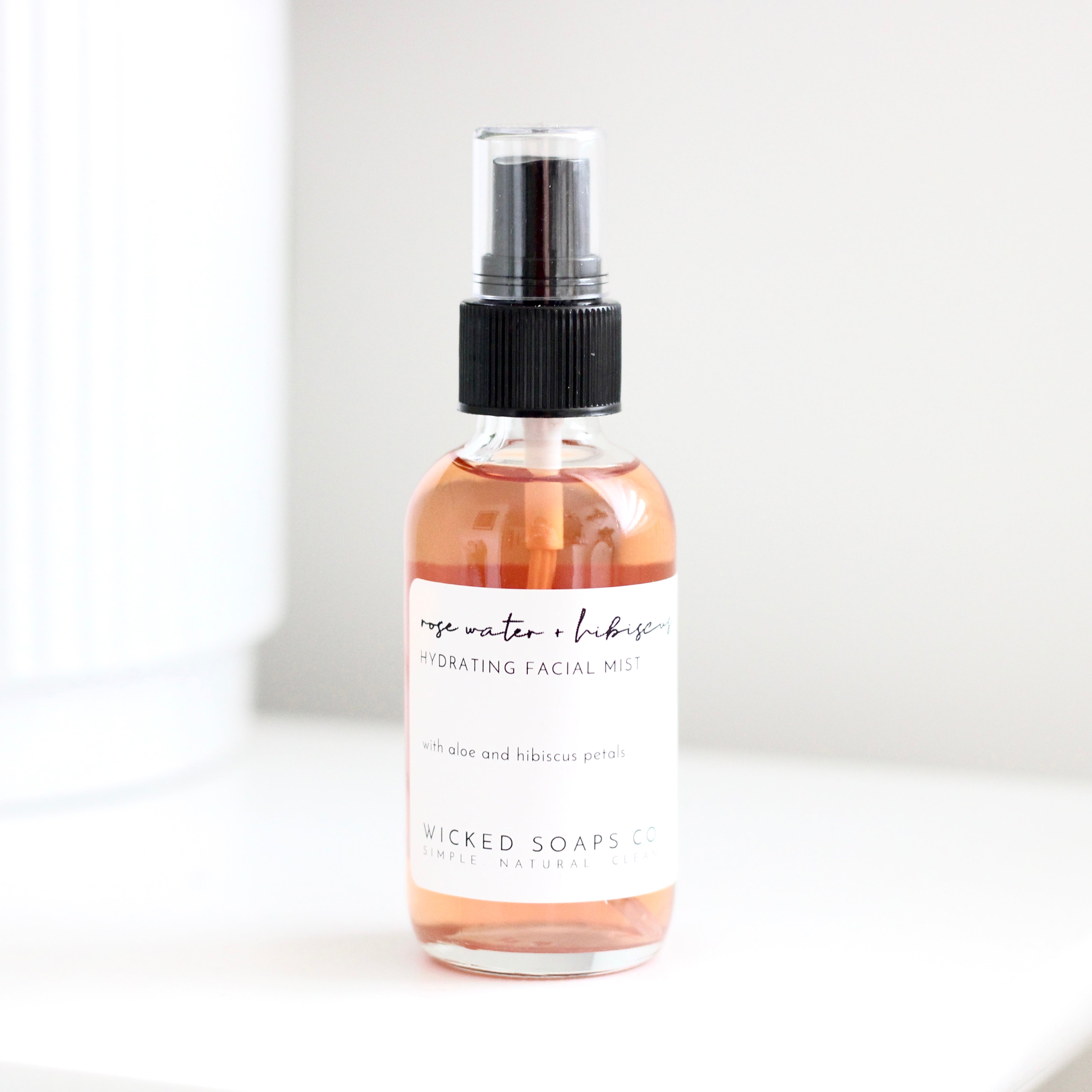Rose Water + Hibiscus Hydrating Facial Mist