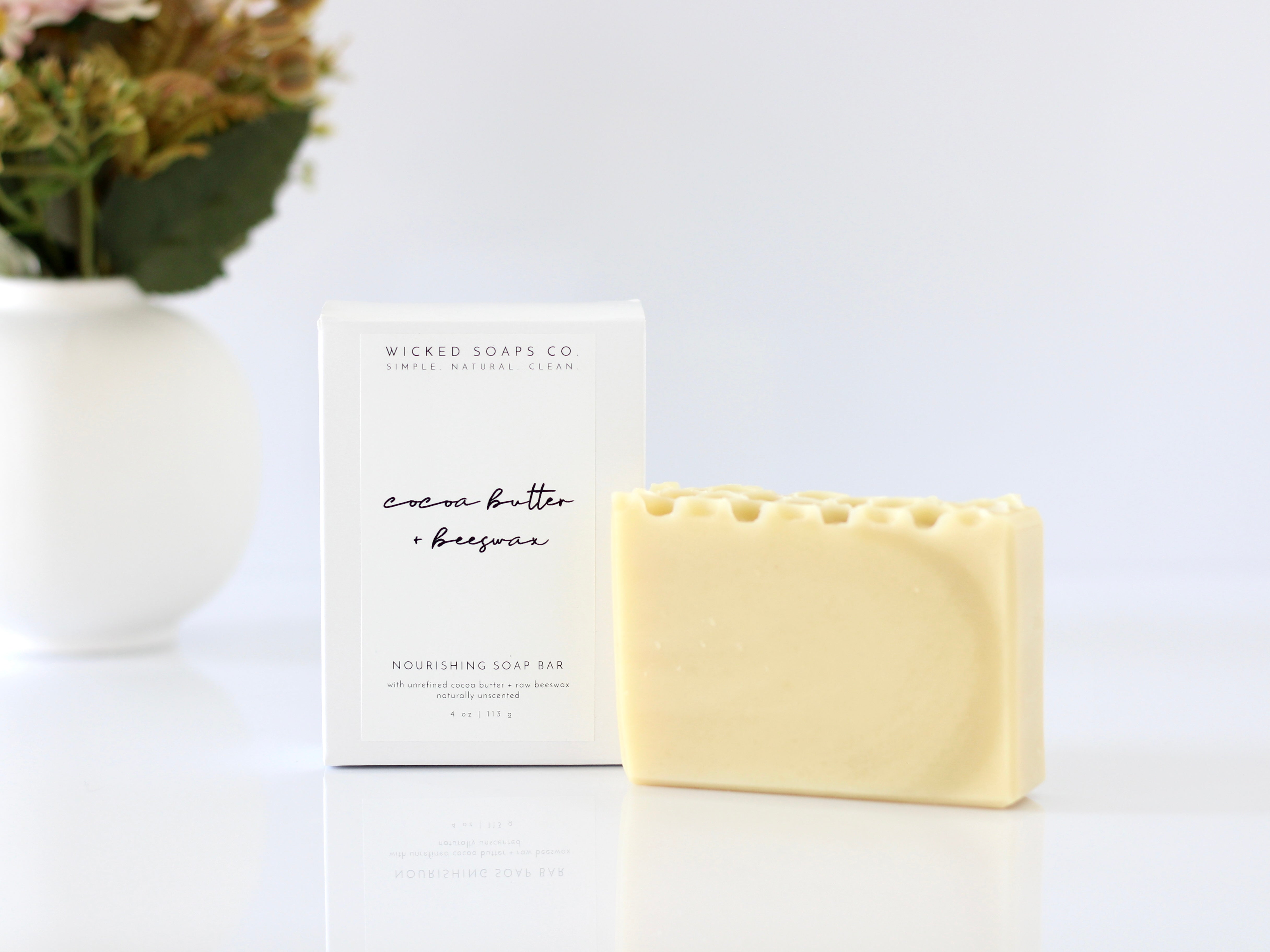 Cocoa Butter + Beeswax Nourishing Soap Bar