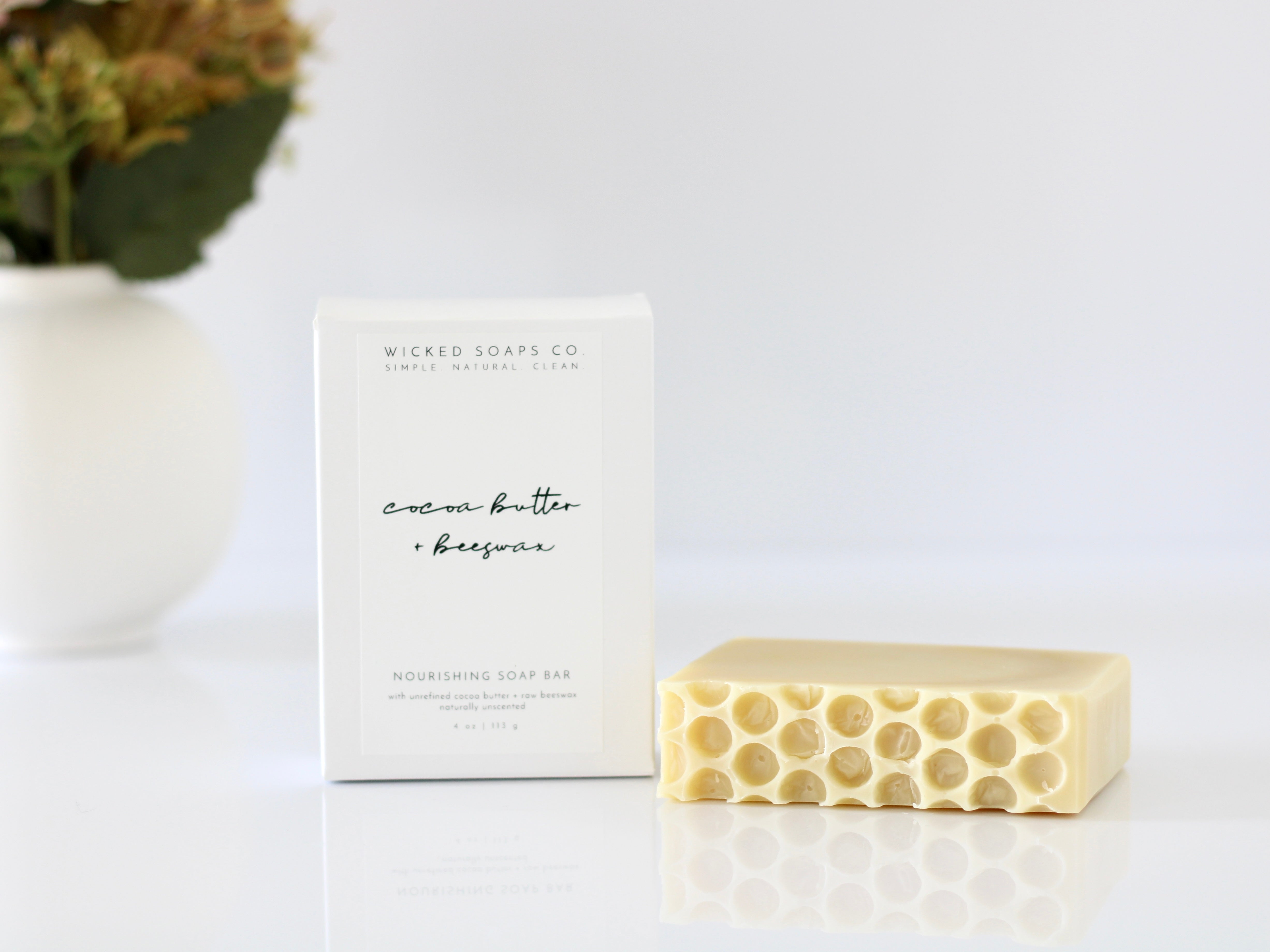 Cocoa Butter + Beeswax Nourishing Soap Bar