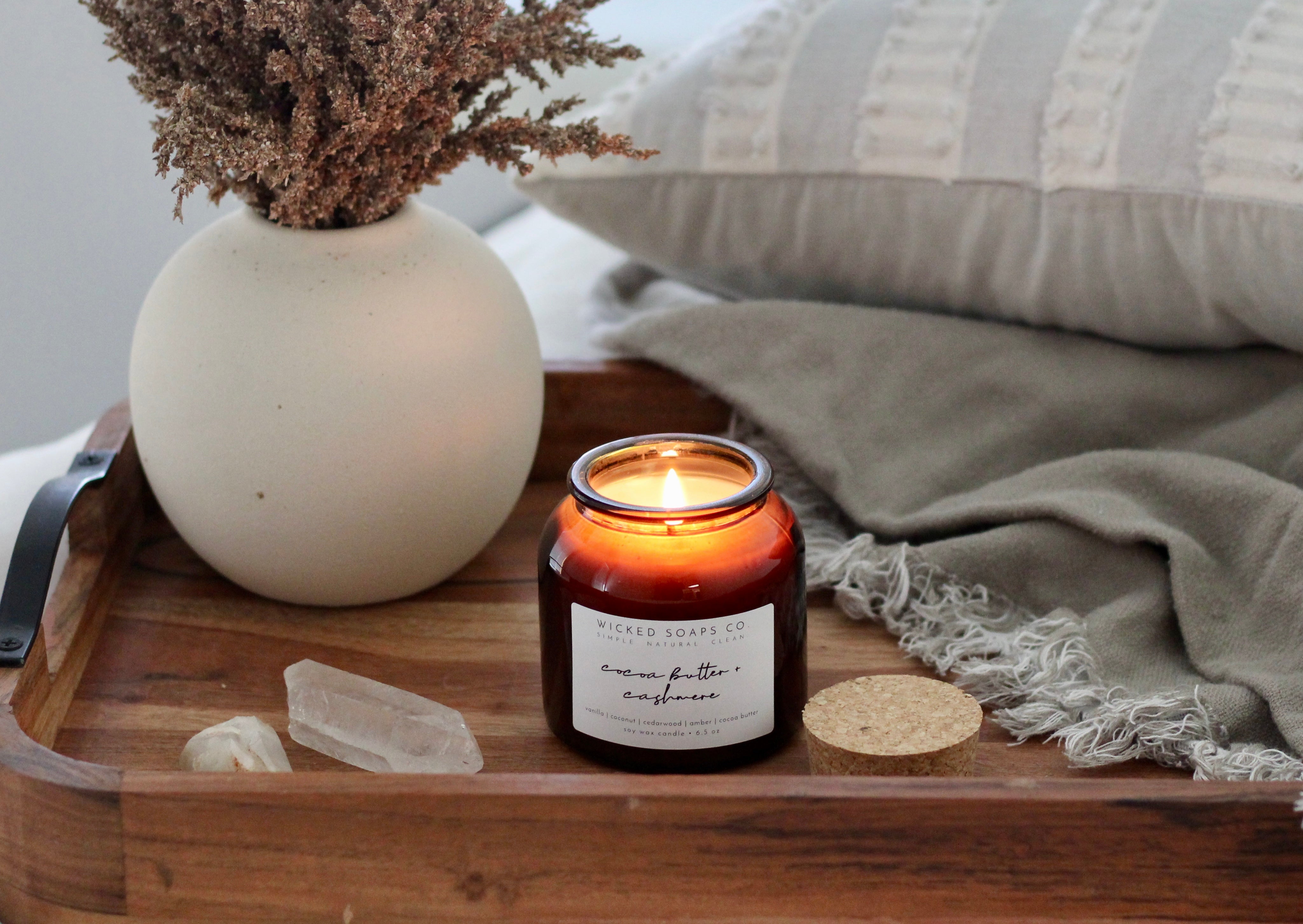 Cocoa Butter + Cashmere Soy Candle