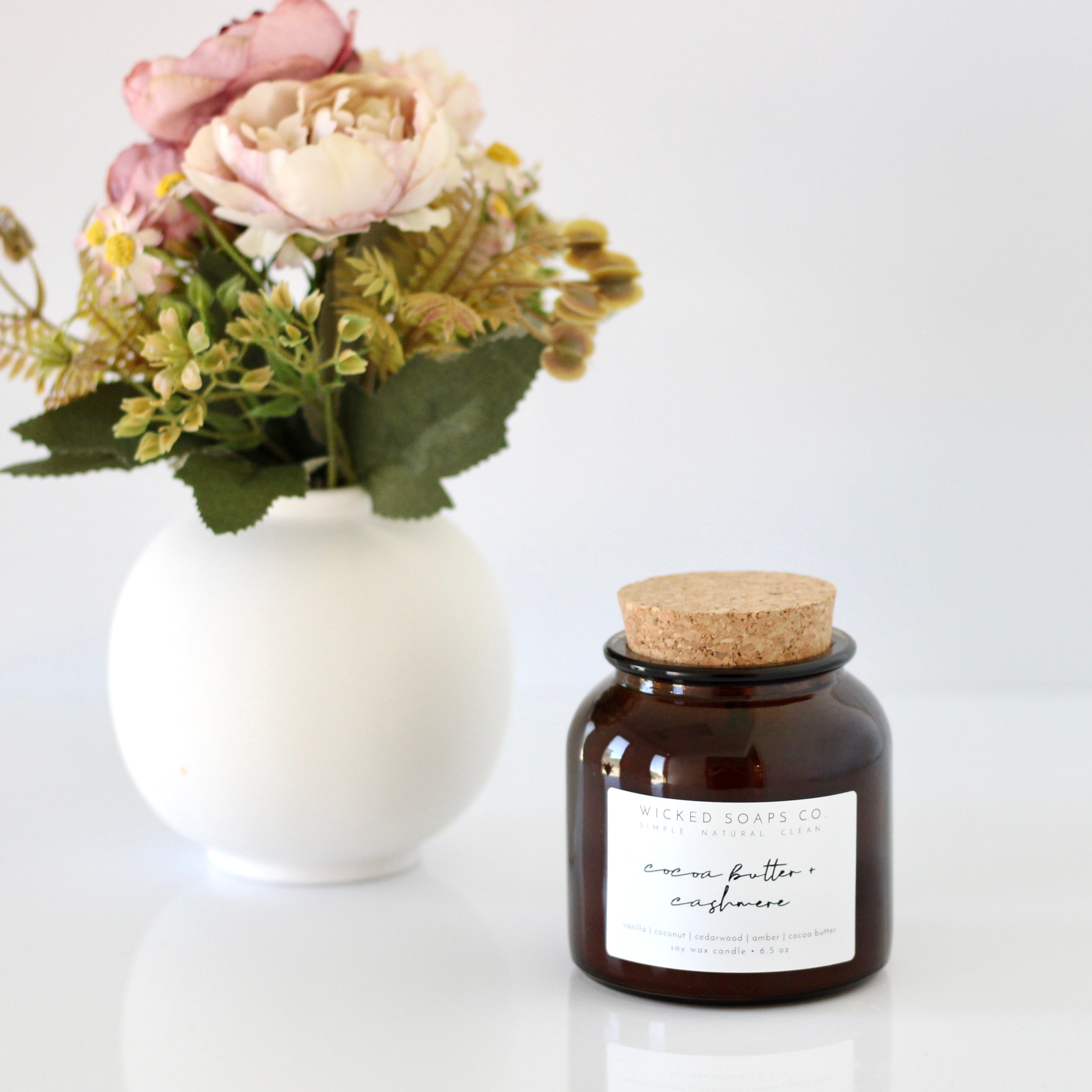 Cocoa Butter + Cashmere Soy Candle