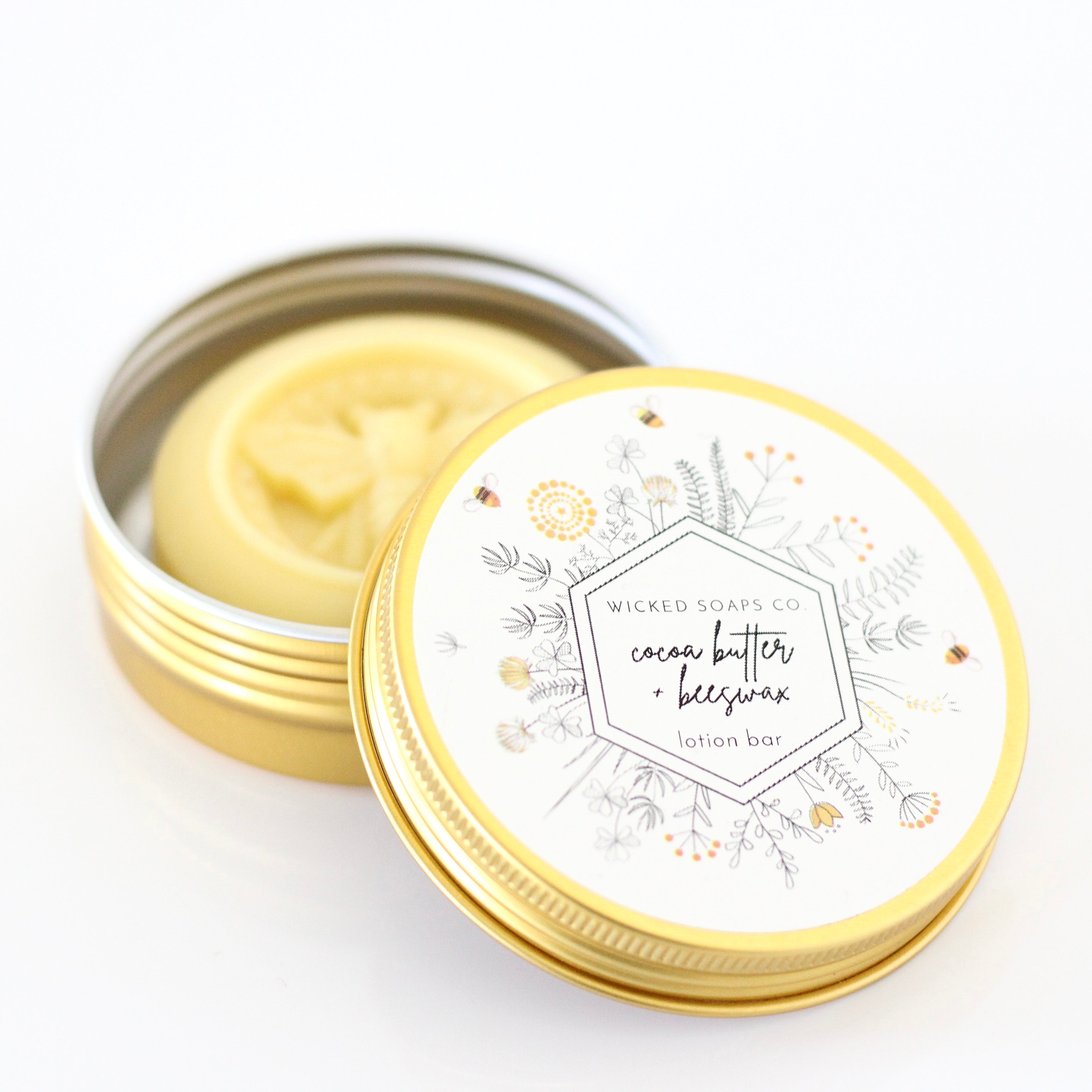 Cocoa Butter + Beeswax Lotion Bar