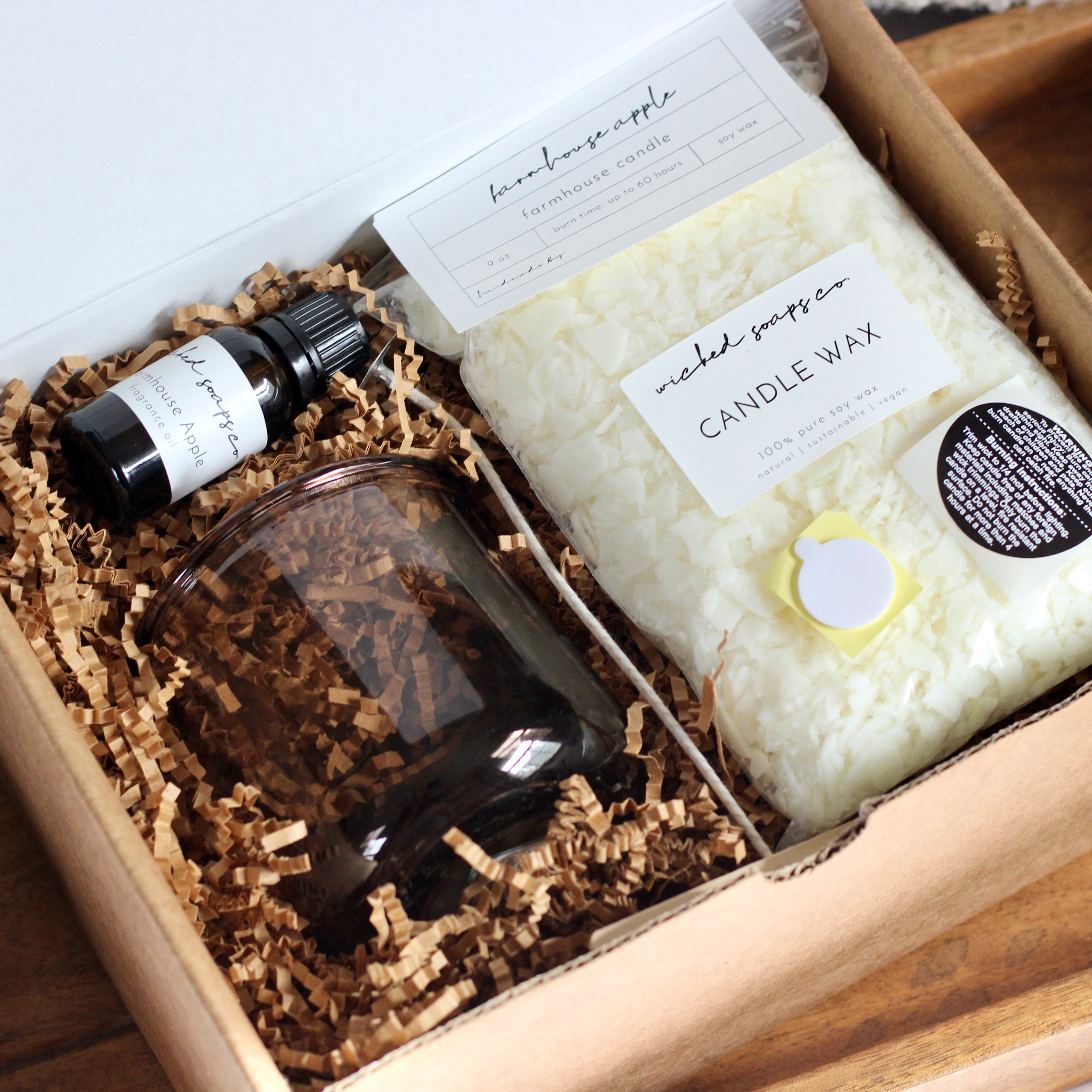 Farmhouse Candle Making Kit  DIY Candle Kit – Wicked Soaps Co.