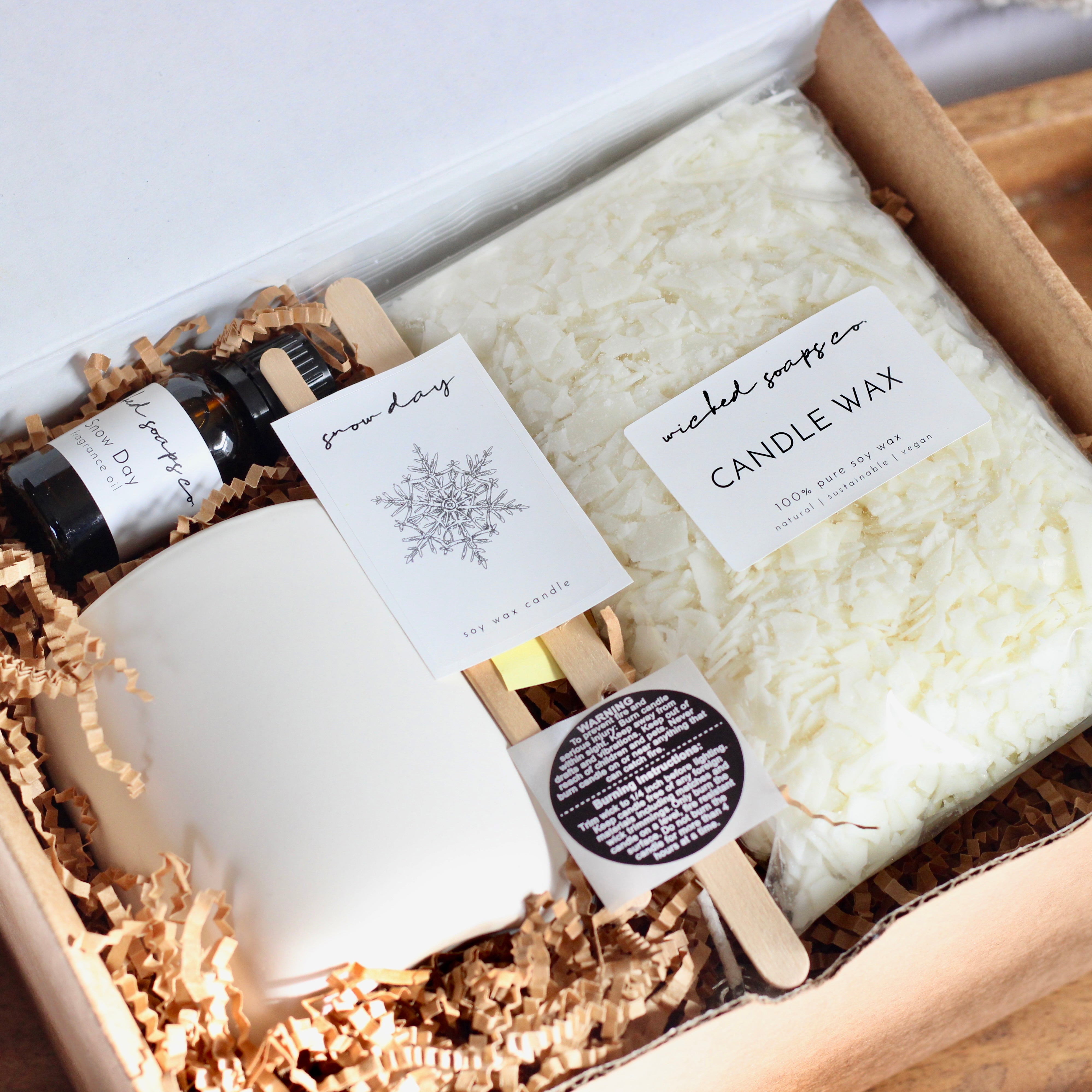 Snow Day Candle Making Kit | DIY Candle Kit