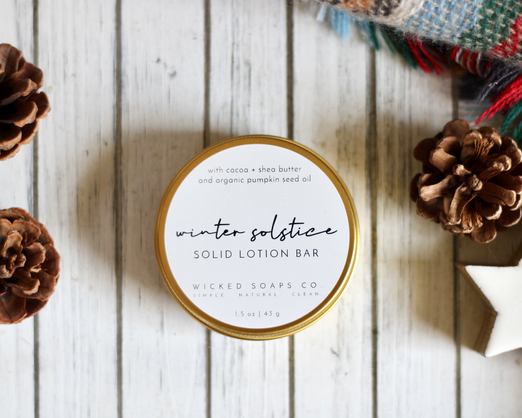 Pine Lotion Bars for Winter