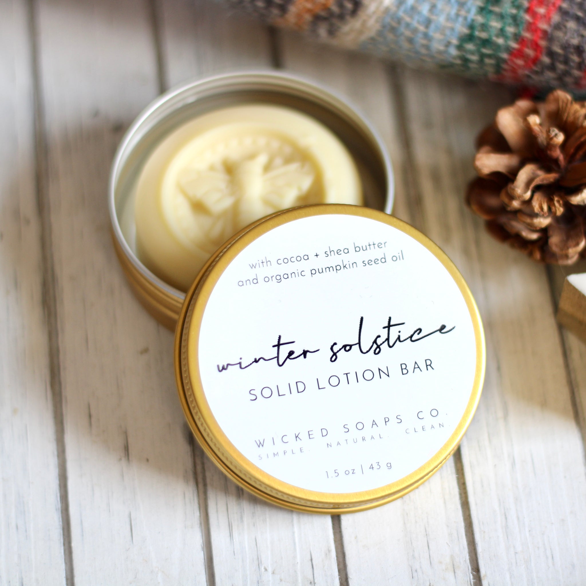 Winter Solstice Lotion Bar – Wicked Soaps Co.