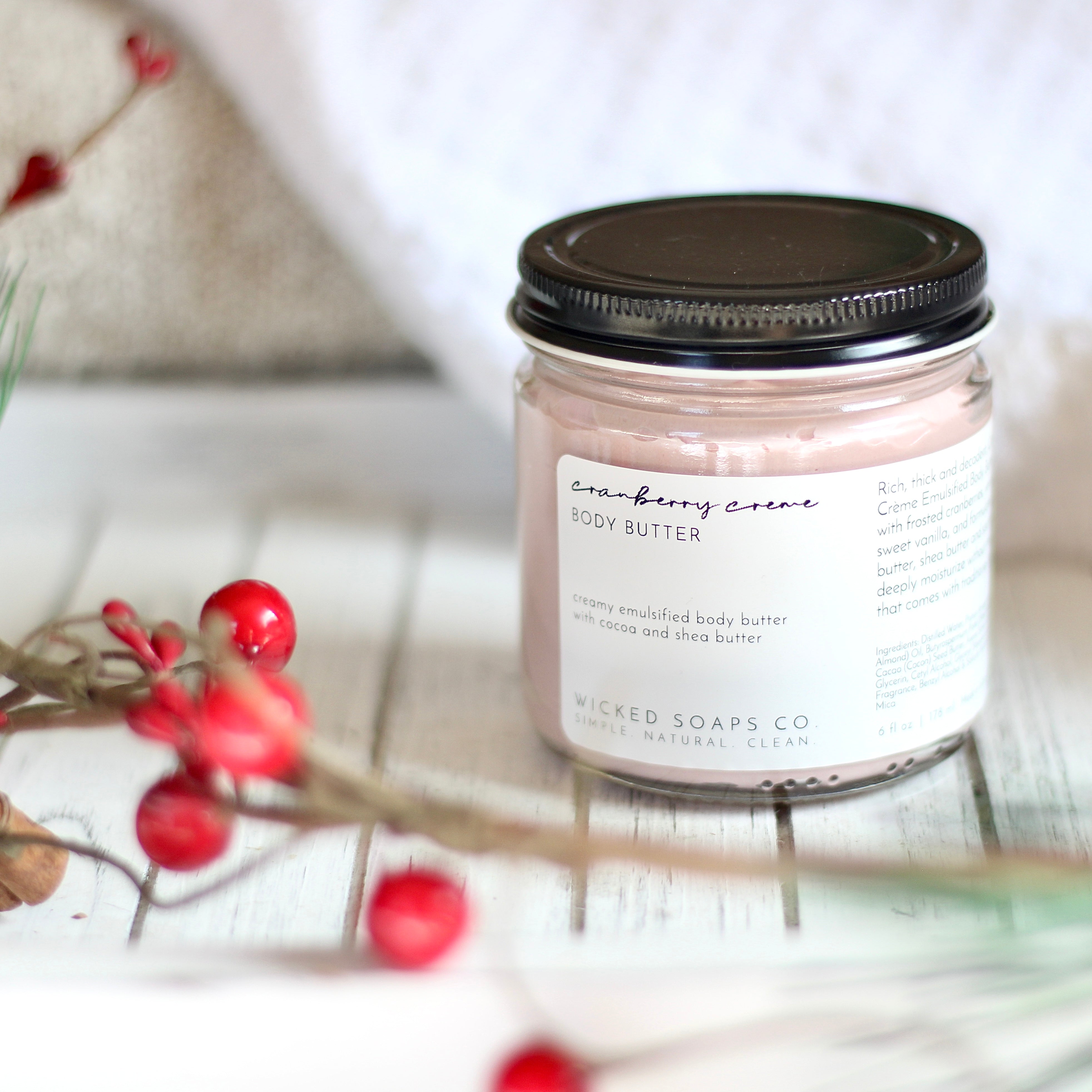 Cranberry Crème Emulsified Body Butter