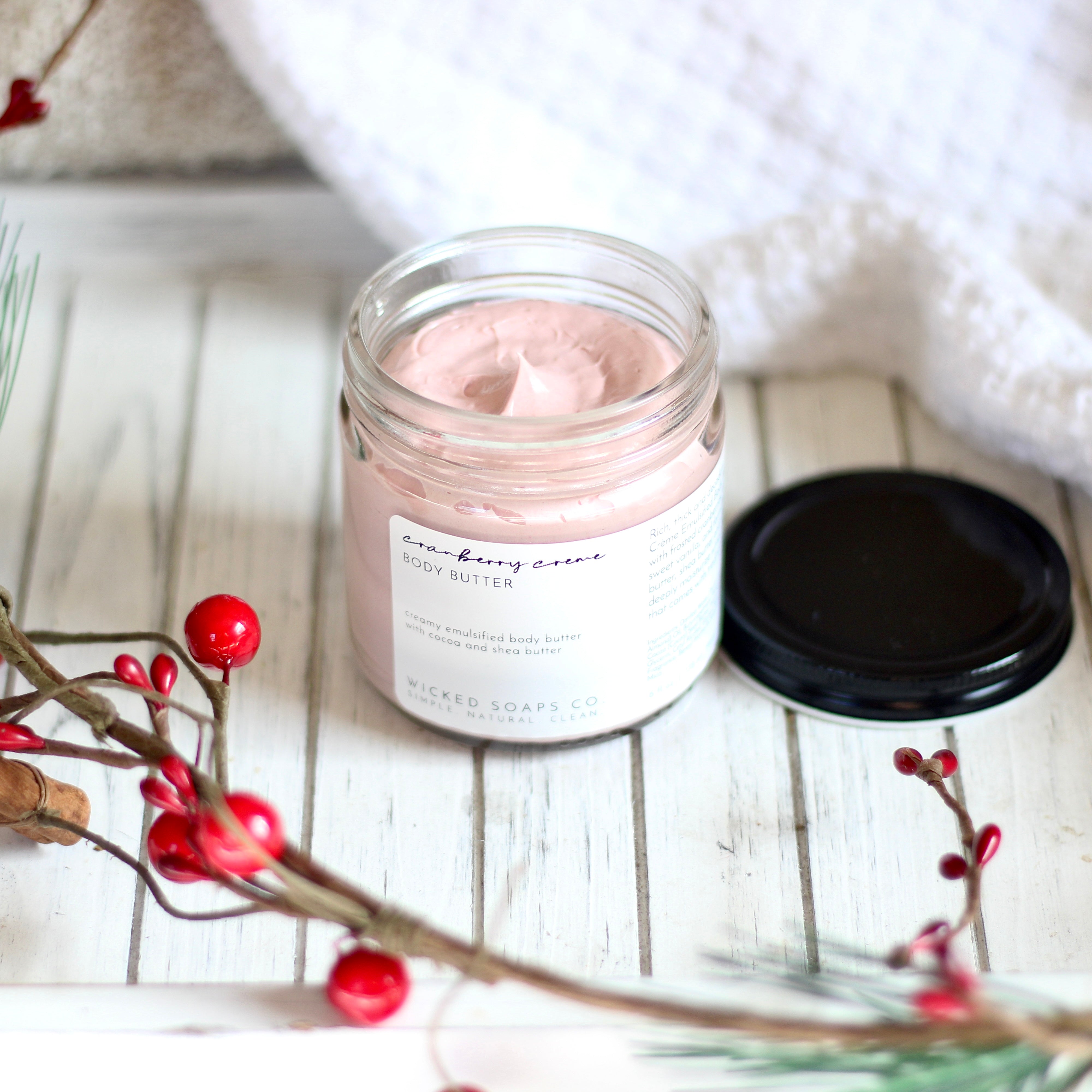 Cranberry Crème Emulsified Body Butter