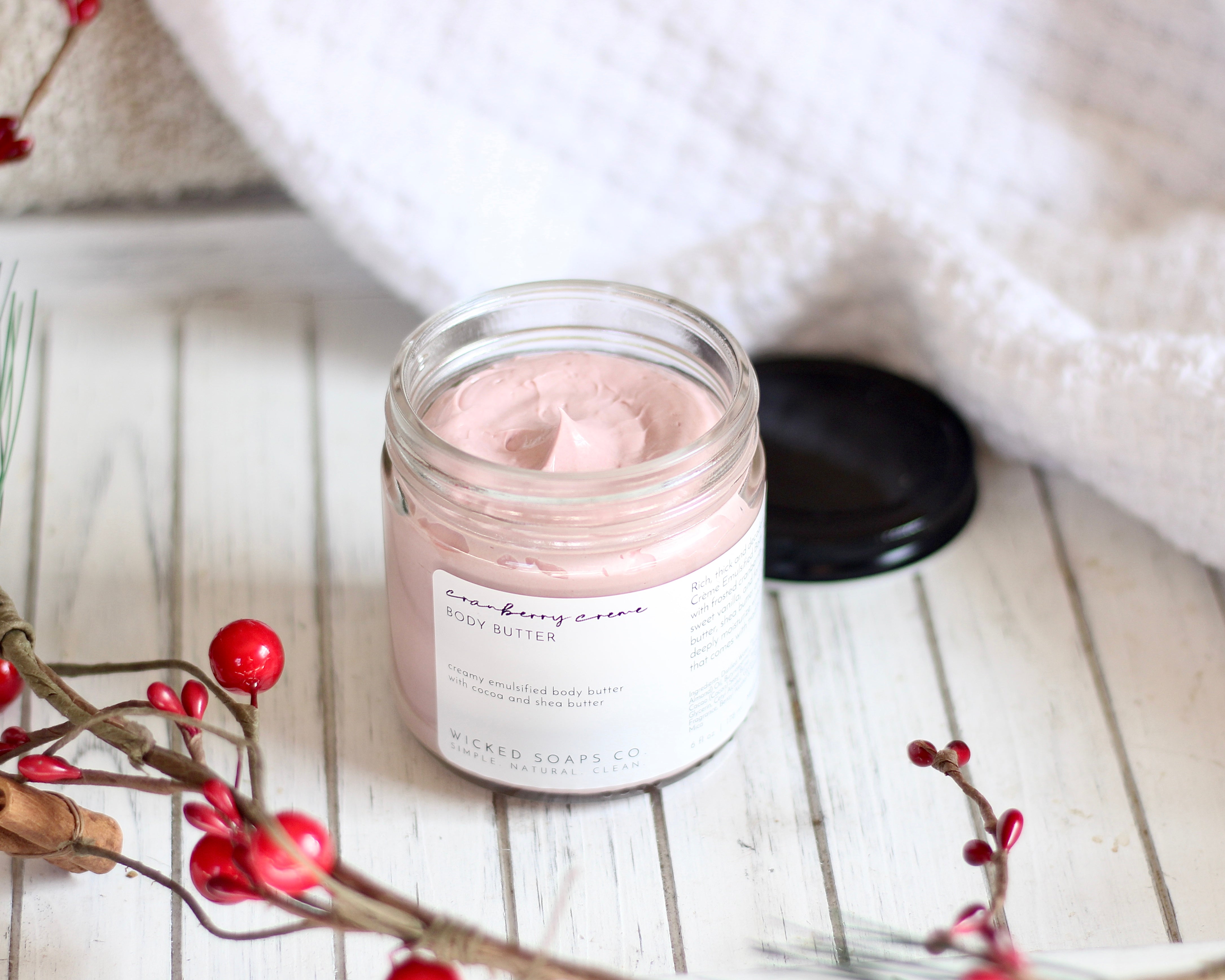 Cranberry Crème Emulsified Body Butter