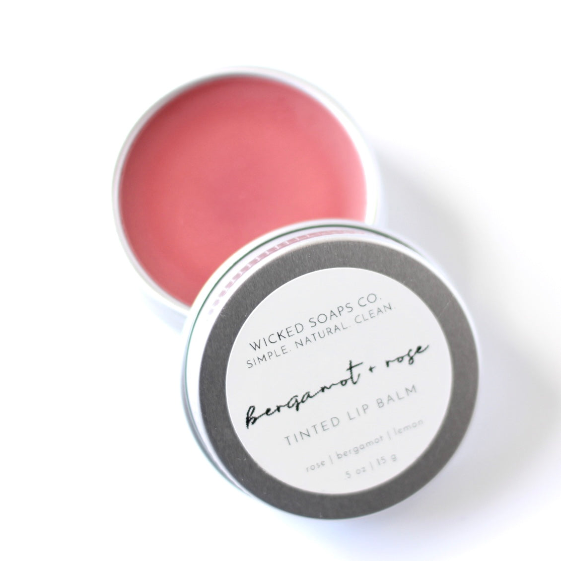 Bergamot + Rose Tinted Lip Balm