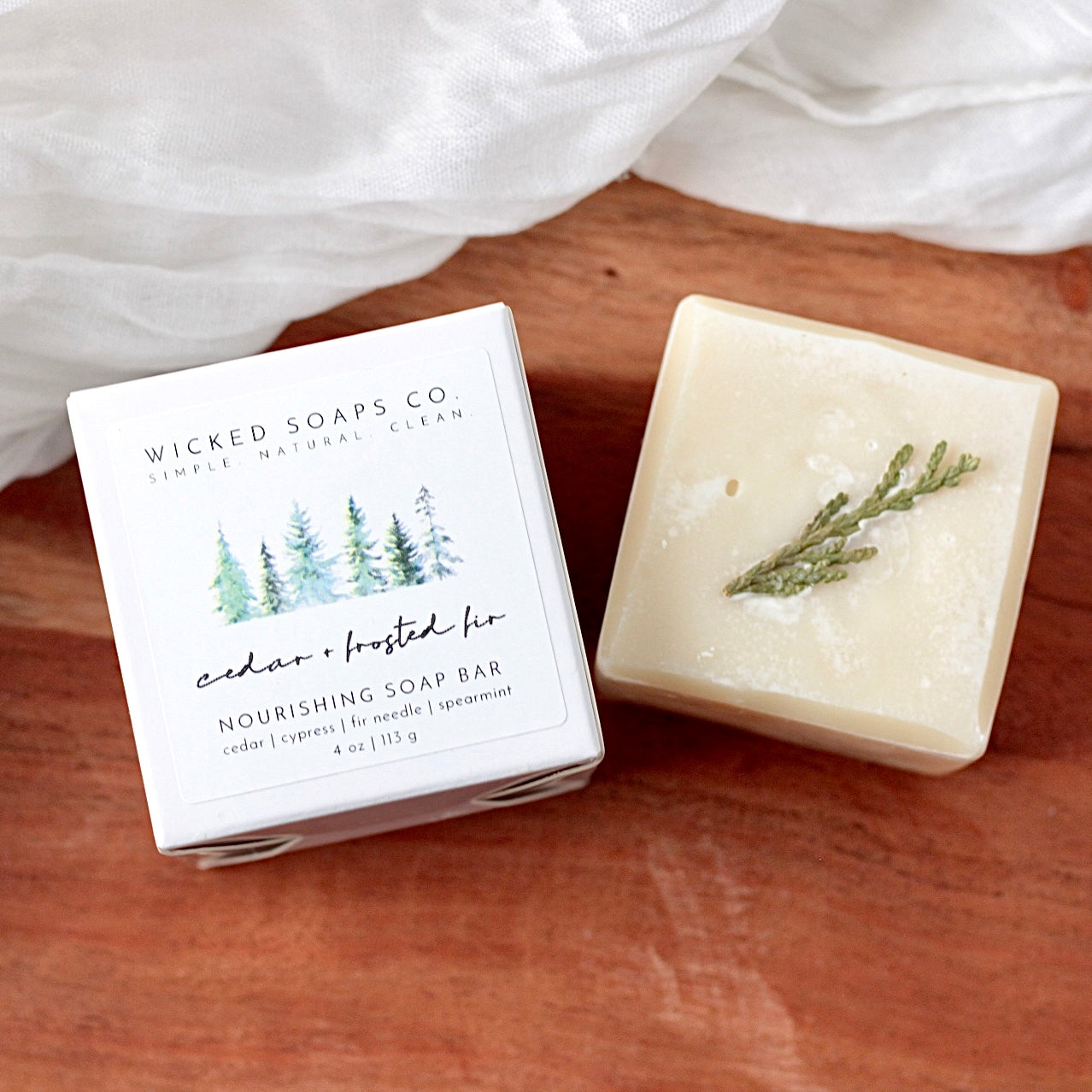 Cedar + Frosted Fir Nourishing Soap Bar
