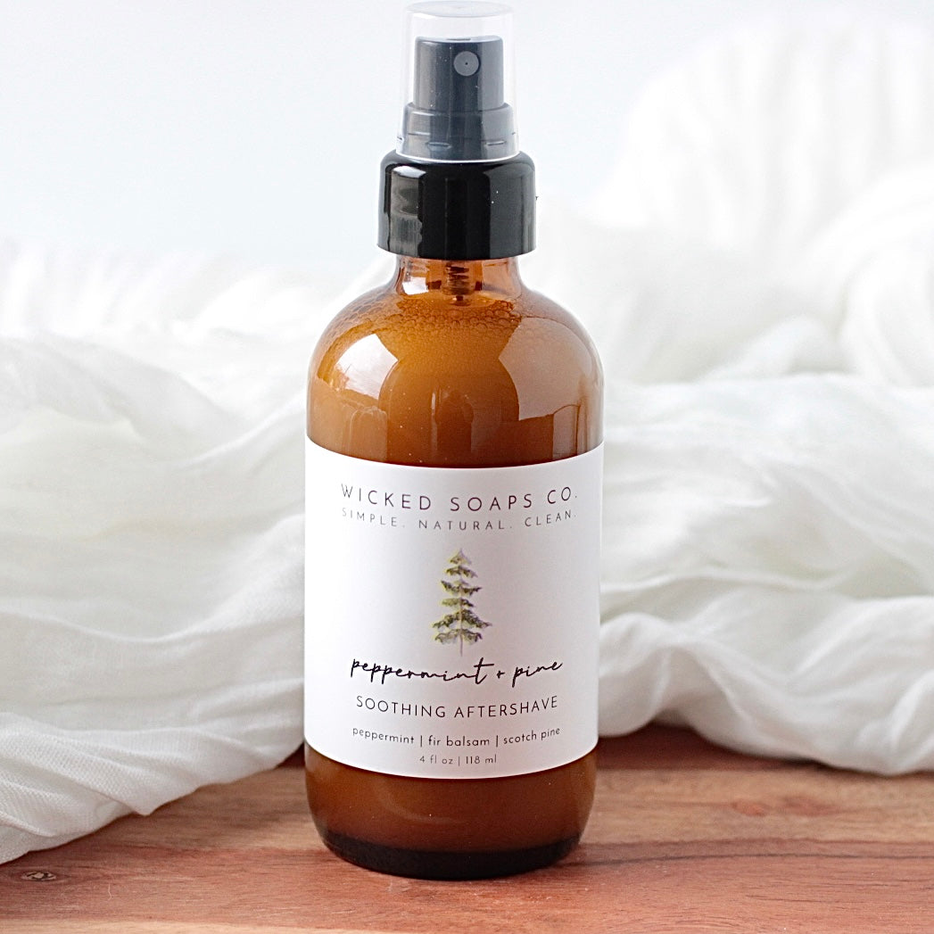 Peppermint + Pine Soothing Aftershave