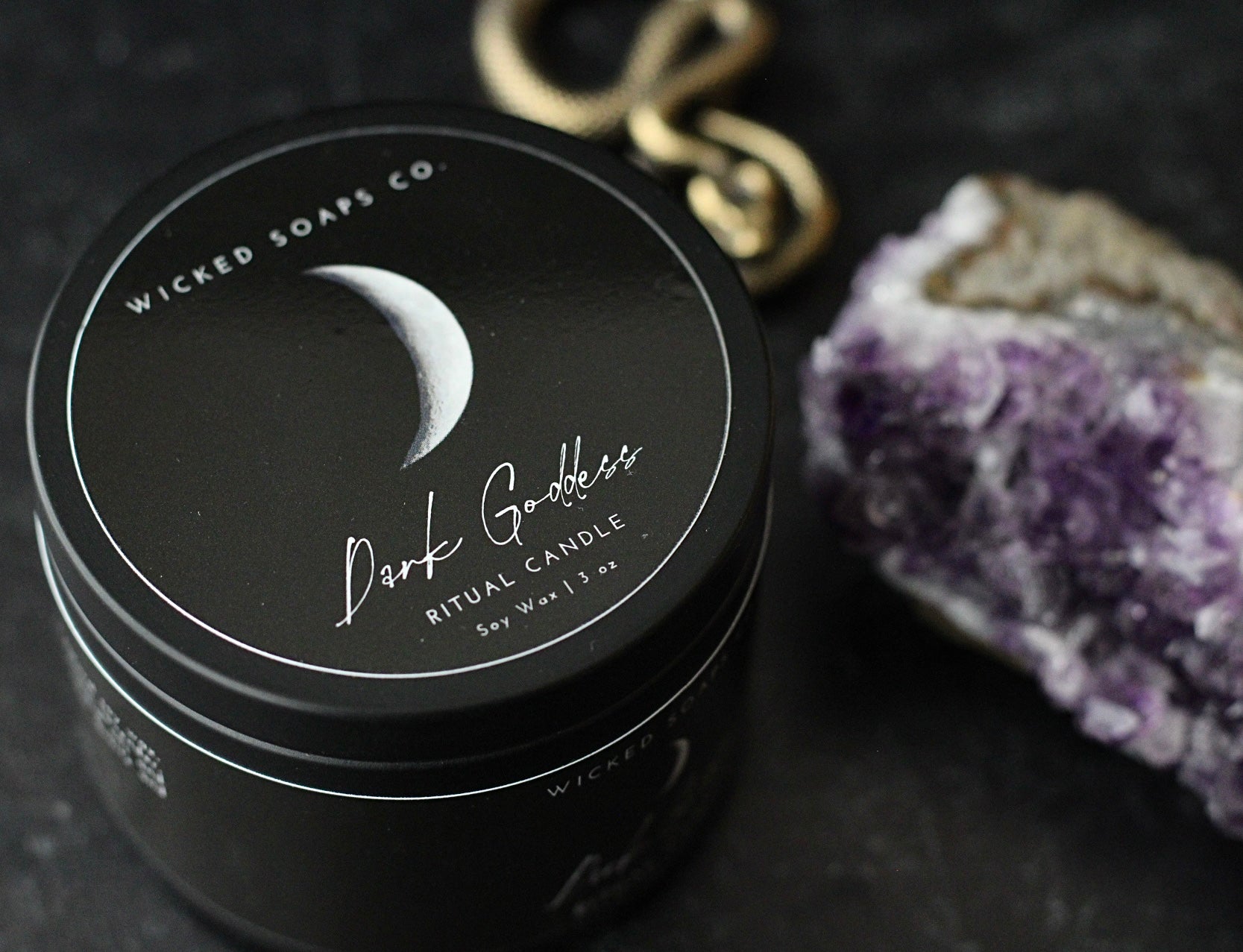 Dark Goddess Ritual Candle | Soy Wax Candle
