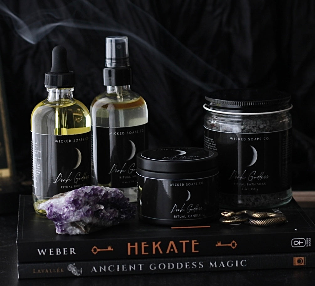 Dark Goddess Ritual Candle | Soy Wax Candle
