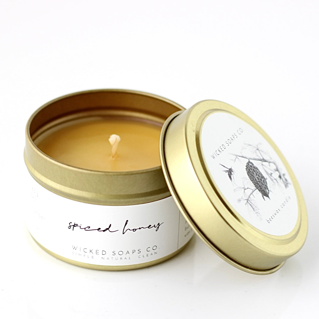 Spiced Honey Beeswax Candle