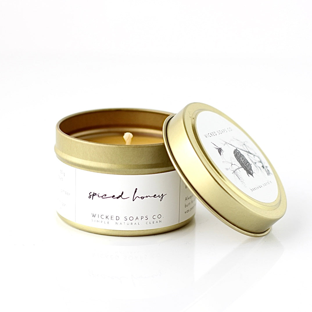Spiced Honey Beeswax Candle