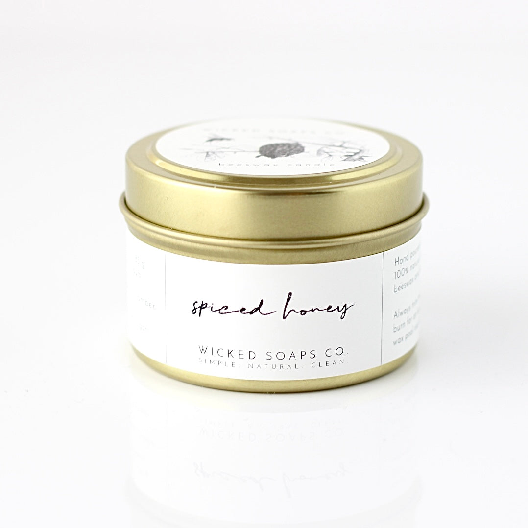 Spiced Honey Beeswax Candle
