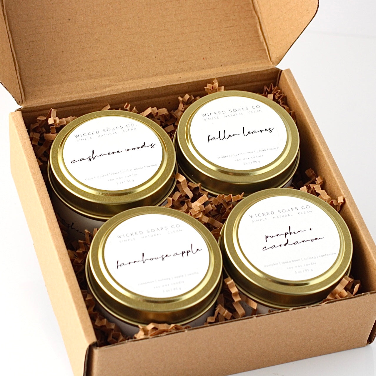 Autumn Seasonal Candle Set | Soy Wax Candle Set