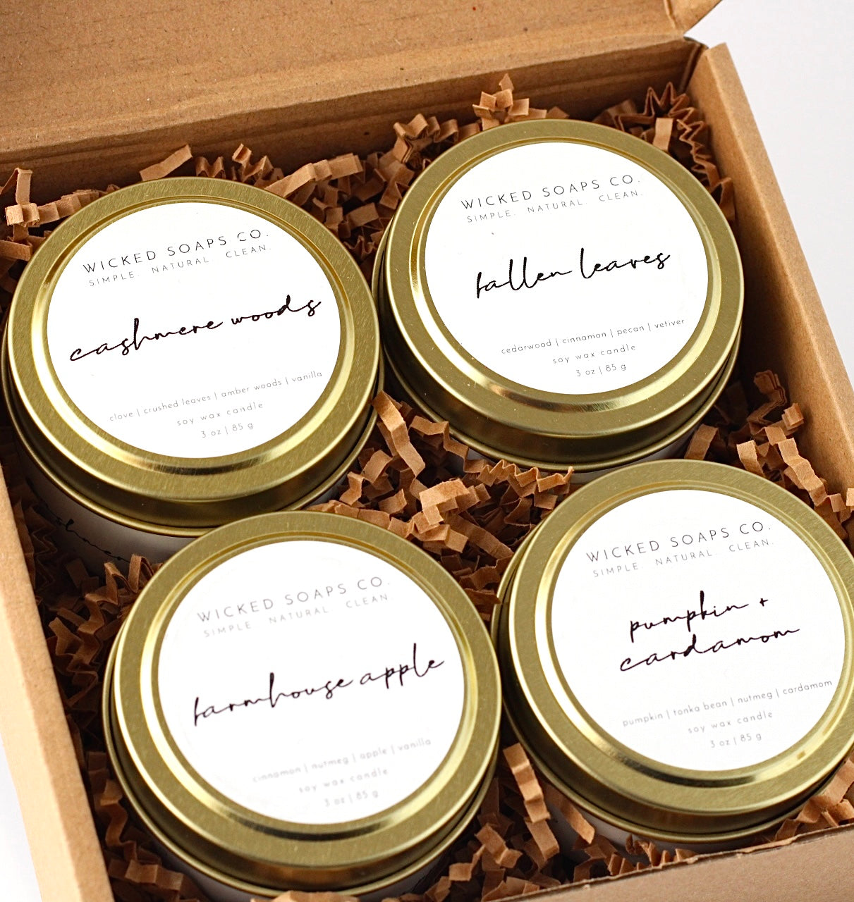 Autumn Seasonal Candle Set | Soy Wax Candle Set