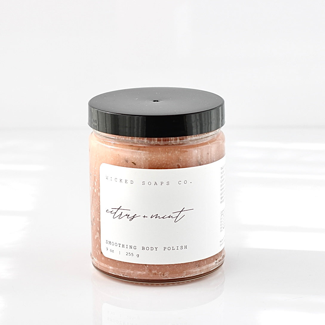 Citrus + Mint Smoothing Body Polish | Exfoliate & Renew Naturally