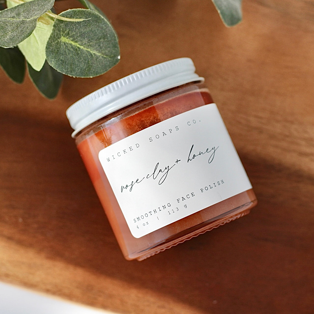 Rose Clay + Honey Face Polish | Gentle Exfoliating Floral Glow