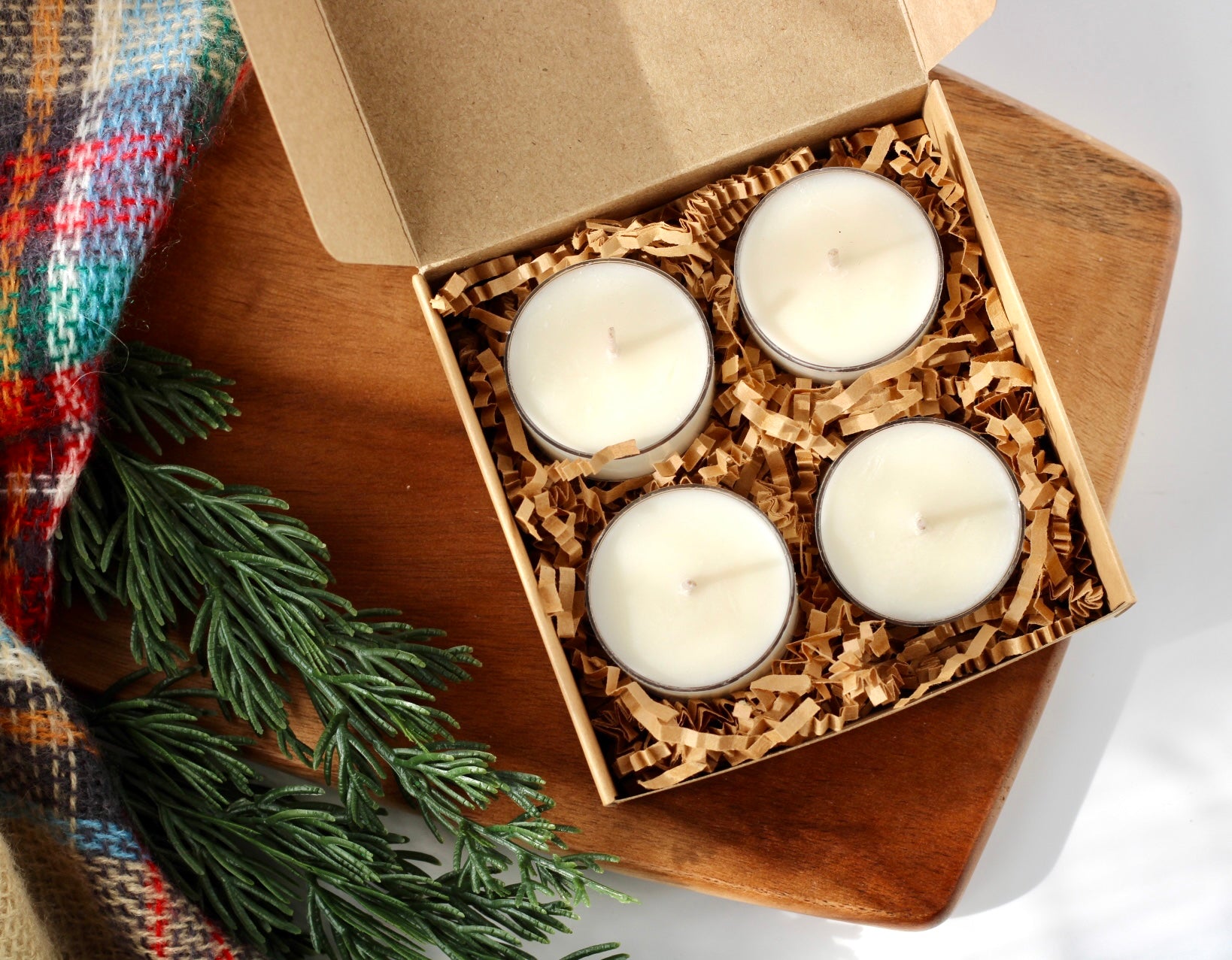 Winter Tealight Set | Soy Wax | Evergreen • Cranberry • Spruce • Blackberry