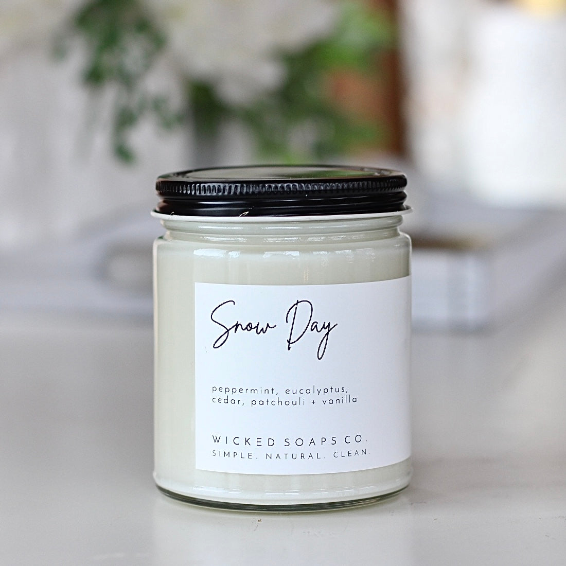 Snow Day Minimalist Soy Candle