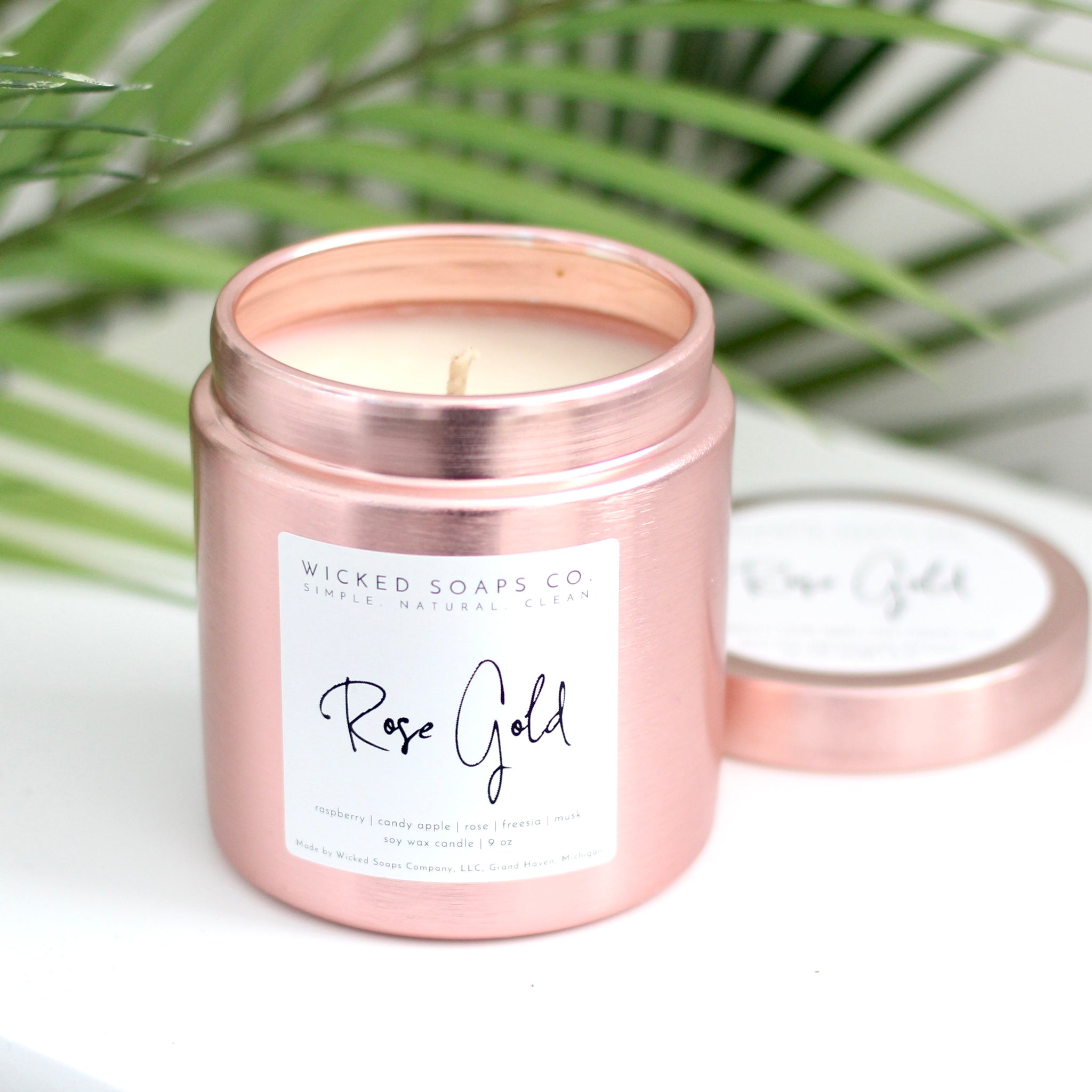 Pink and Gold Aromatherapy Candle